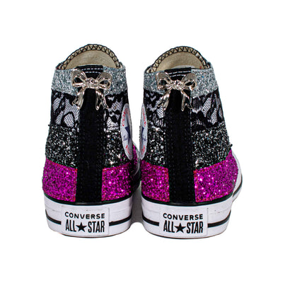 CONVERSE PERSONALIZZATE NERA POIROT