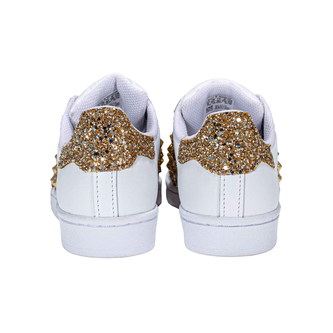 adidas gazelle silver green womens Adidas Superstar Personalizzate Maculate Glitter & Borchie