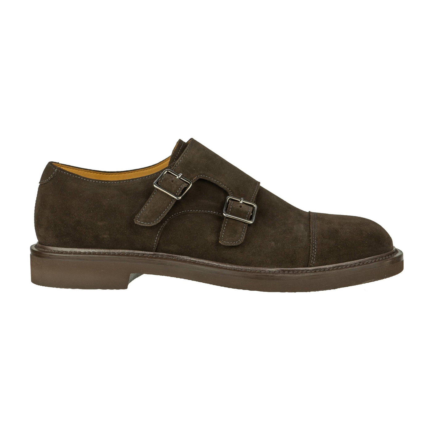 DOUGLAS DOPPIA FIBBIA 788 SUEDE 110 TESTA DI MORO XL VIBRAM