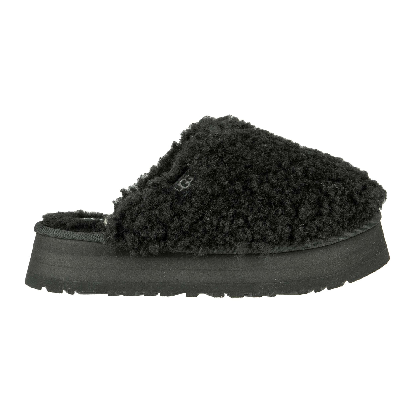 UGG W MAXI CURLY PLATFORM BLK