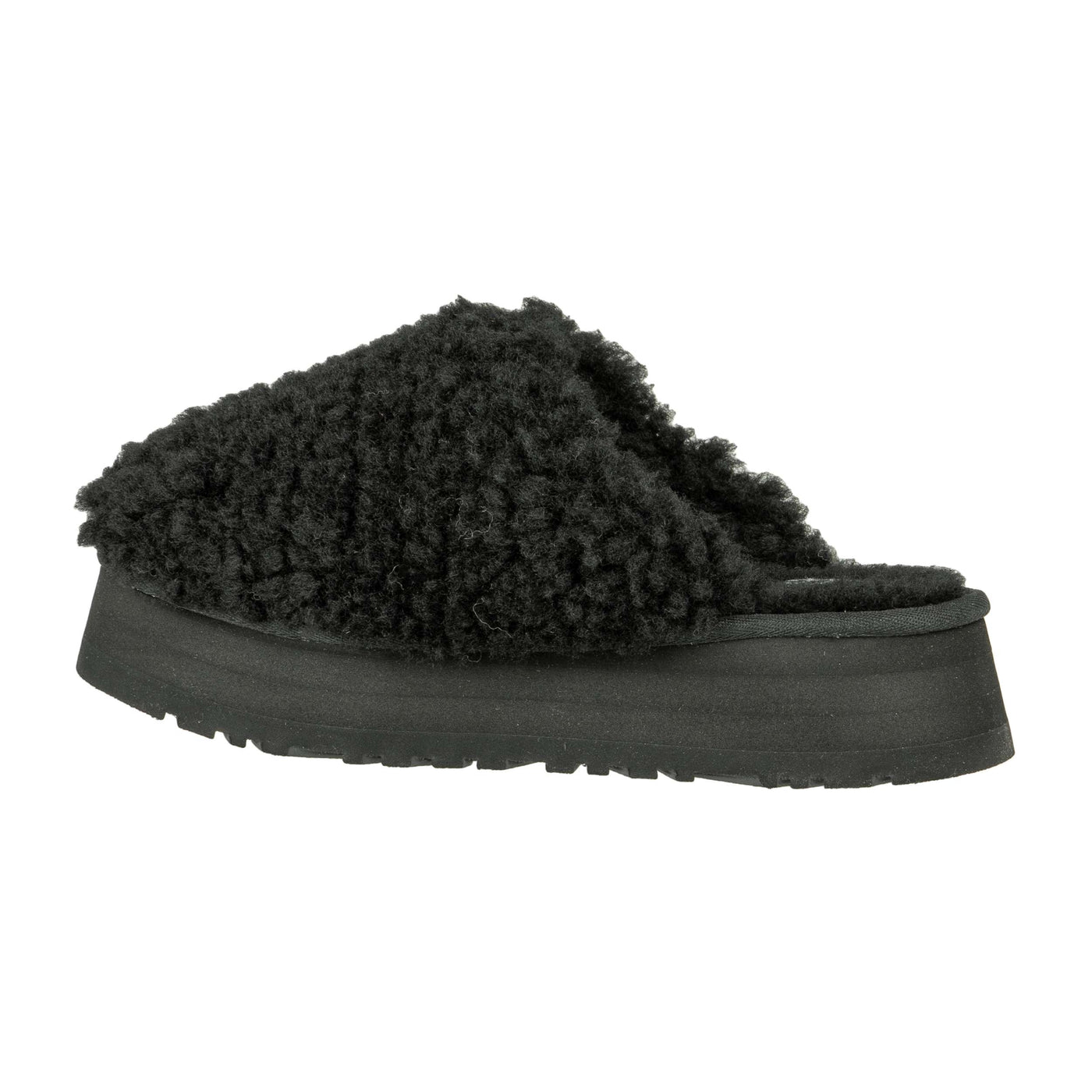 UGG W MAXI CURLY PLATFORM BLK