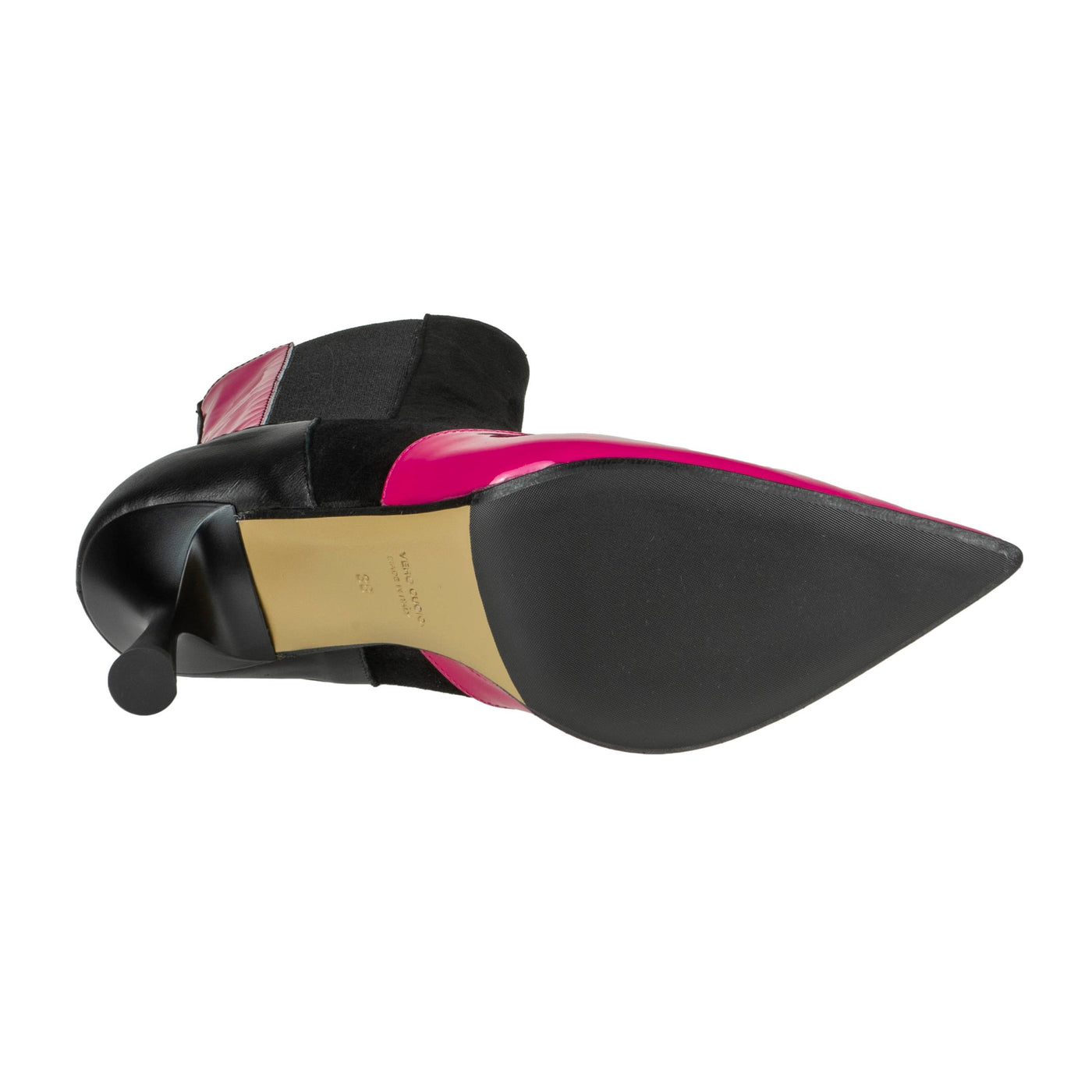 ISABELLE PARIS IS780 TRONCHETTO CAMOSCIO NERO/FUCSIA