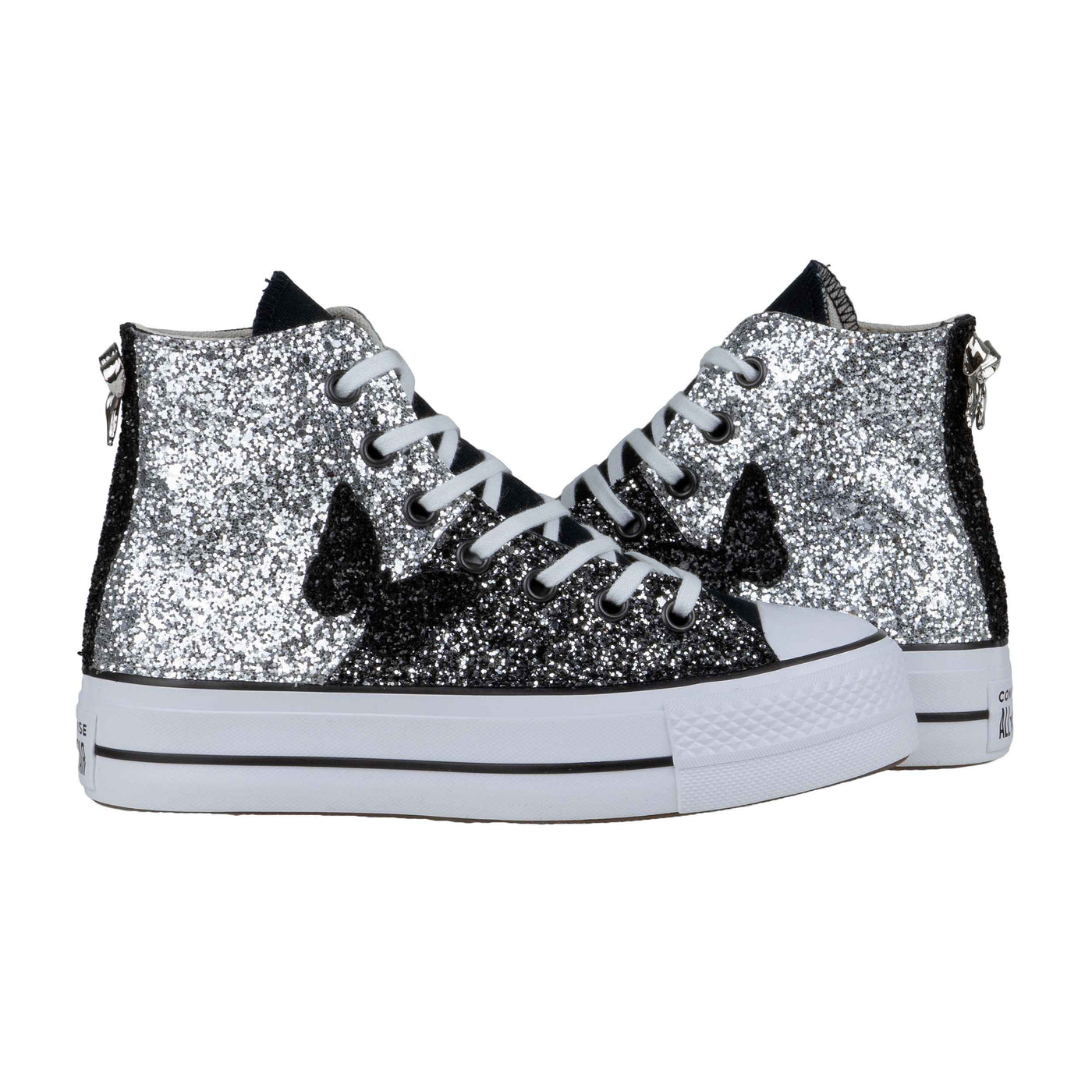 CONVERSE PLATFORM PERSONALIZZATE NERA BUTTERFLY