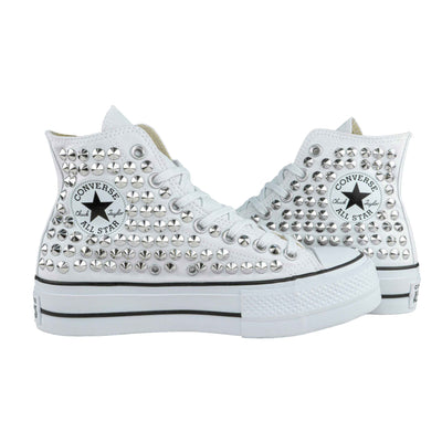 CONVERSE PLATFORM PERSONALIZZATE BIANCA IDRA