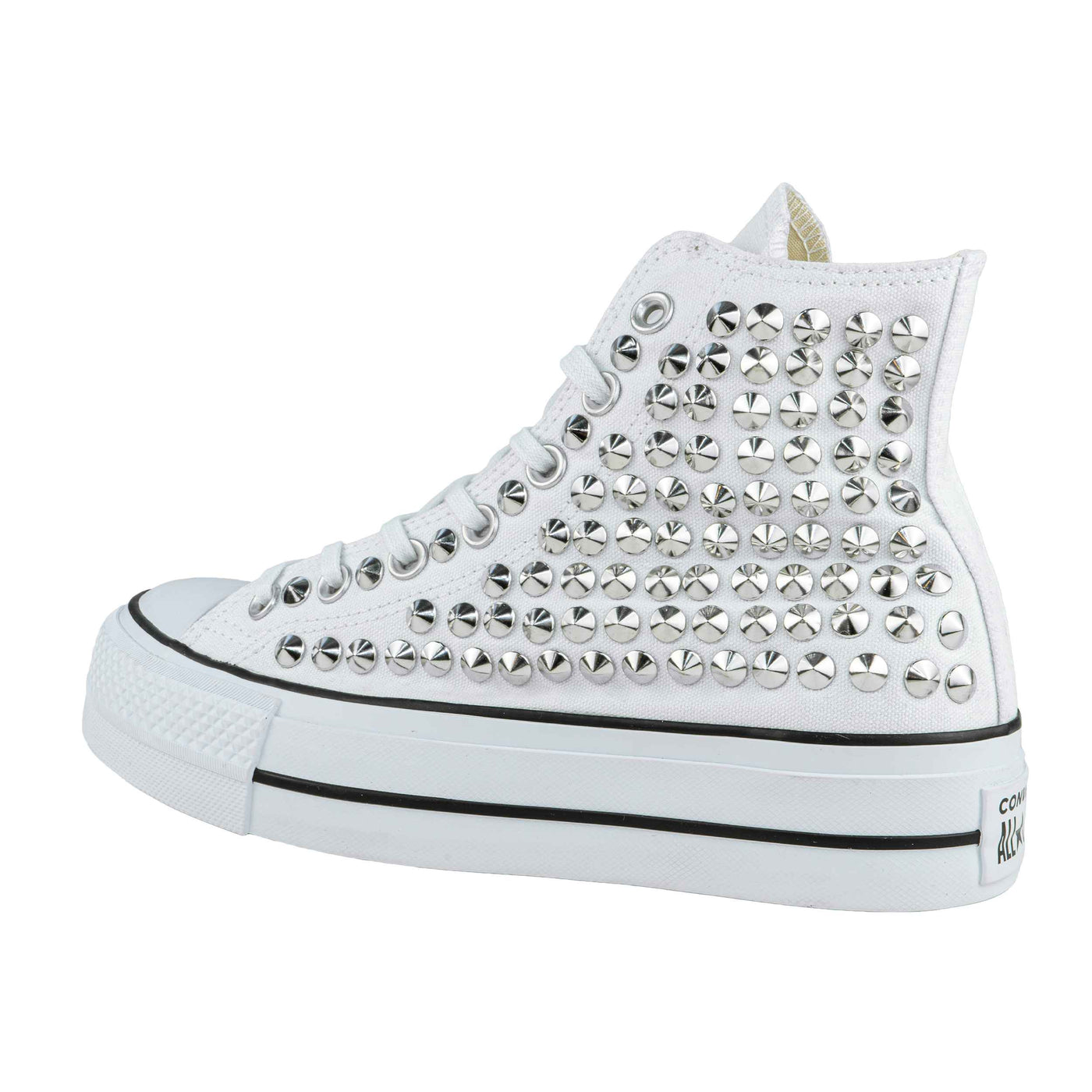 CONVERSE PLATFORM PERSONALIZZATE BIANCA IDRA