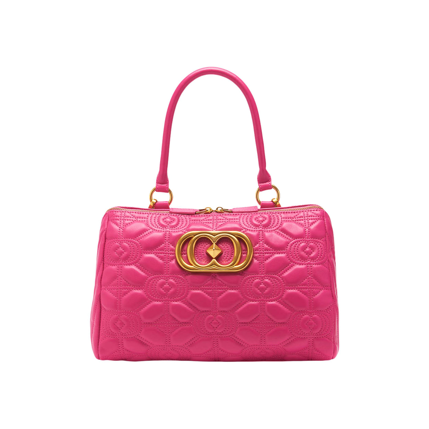 LA CARRIE STICH&SPUN DOCTOR FUXIA LEATHER BAG