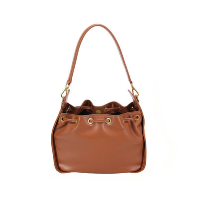 LA CARRIE TRANSITION FRED BUCKET CUOIO LEATHER BAG