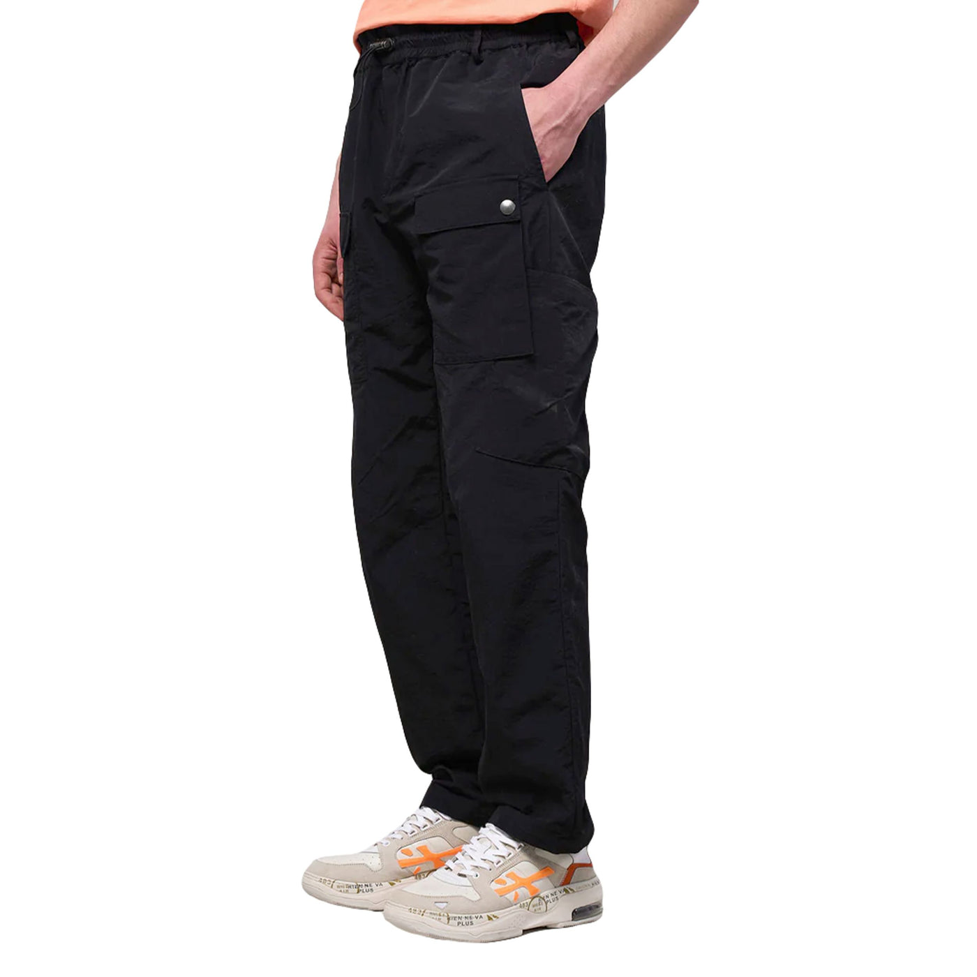 PREMIATA PANTALONI CARGO IN NYLON BLACK