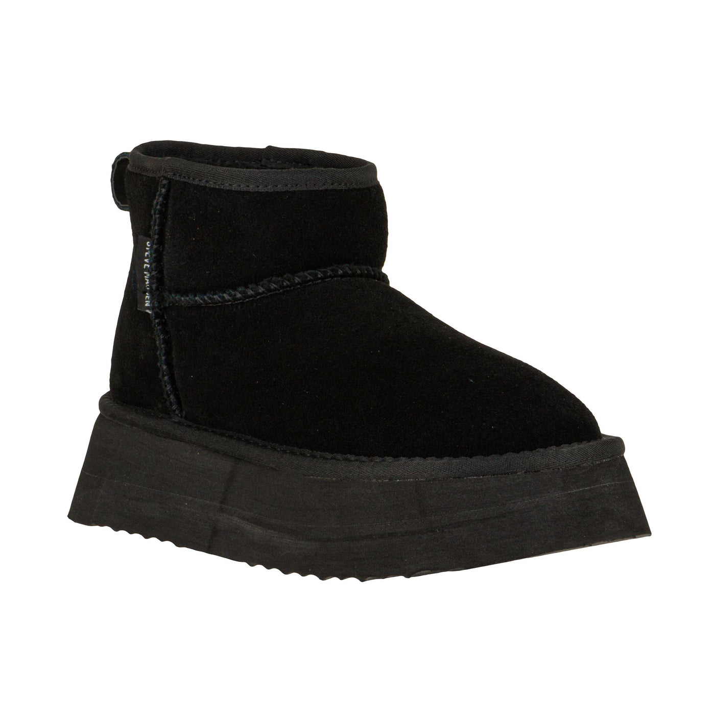 STEVE MADDEN CAMPFIRE BLACK SUEDE