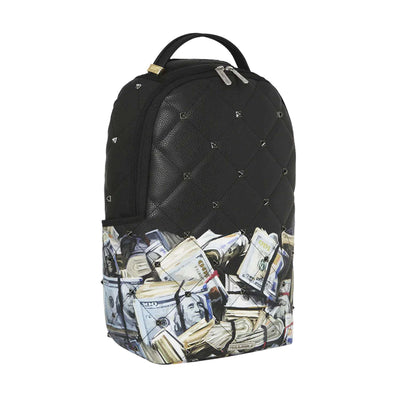 SPRAYGROUND QUILTED MONEY STASH STUDDED BACKPACK