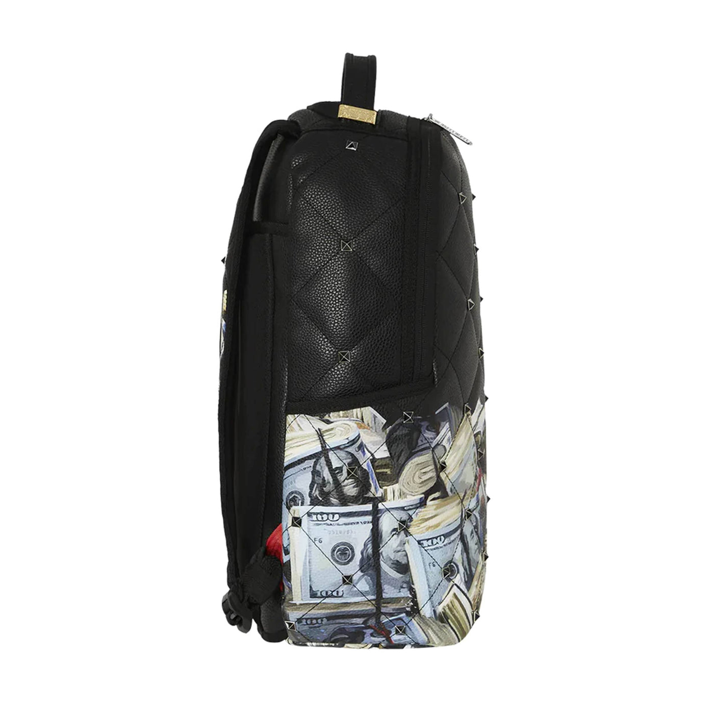 SPRAYGROUND QUILTED MONEY STASH STUDDED BACKPACK