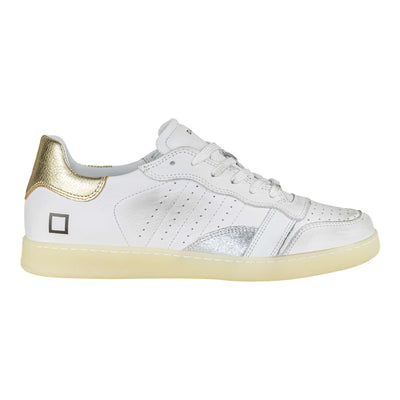 D.A.T.E. SPORTY LOW SOFT WHITE-LAMINATED